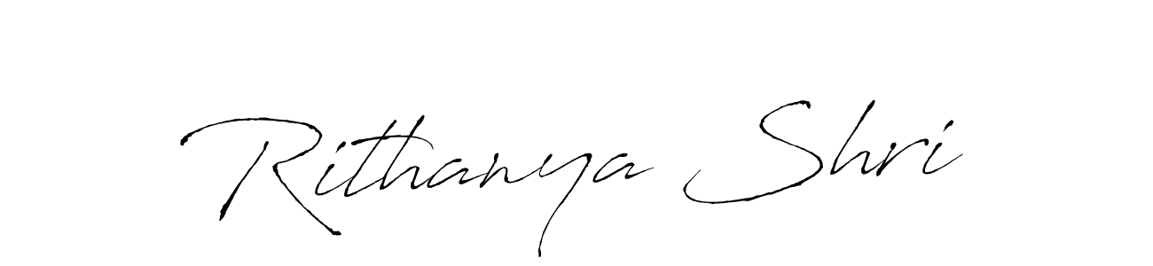 Make a beautiful signature design for name Rithanya Shri. With this signature (Antro_Vectra) style, you can create a handwritten signature for free. Rithanya Shri signature style 6 images and pictures png
