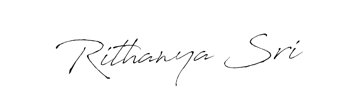 Create a beautiful signature design for name Rithanya Sri. With this signature (Antro_Vectra) fonts, you can make a handwritten signature for free. Rithanya Sri signature style 6 images and pictures png