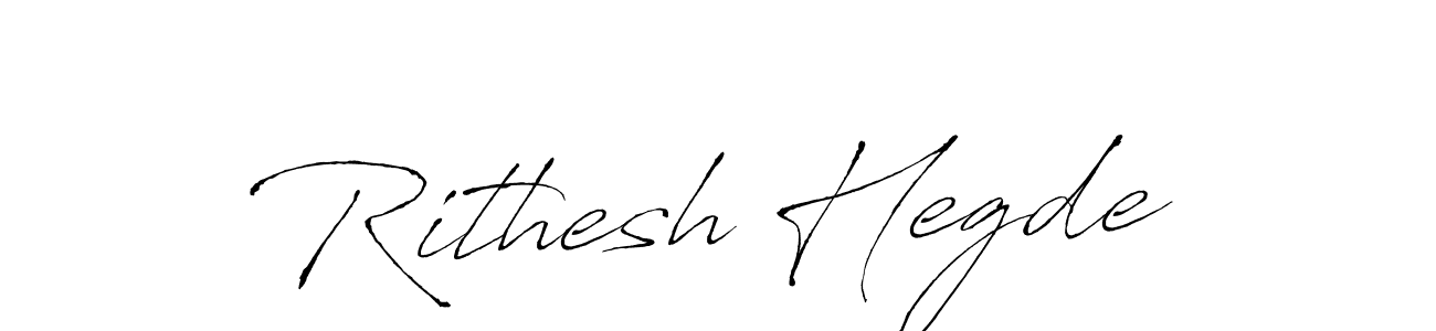 You should practise on your own different ways (Antro_Vectra) to write your name (Rithesh Hegde) in signature. don't let someone else do it for you. Rithesh Hegde signature style 6 images and pictures png