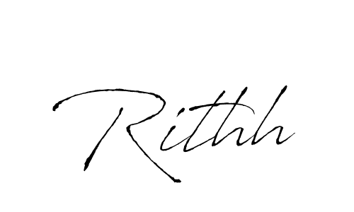 Make a beautiful signature design for name Rithh. With this signature (Antro_Vectra) style, you can create a handwritten signature for free. Rithh signature style 6 images and pictures png