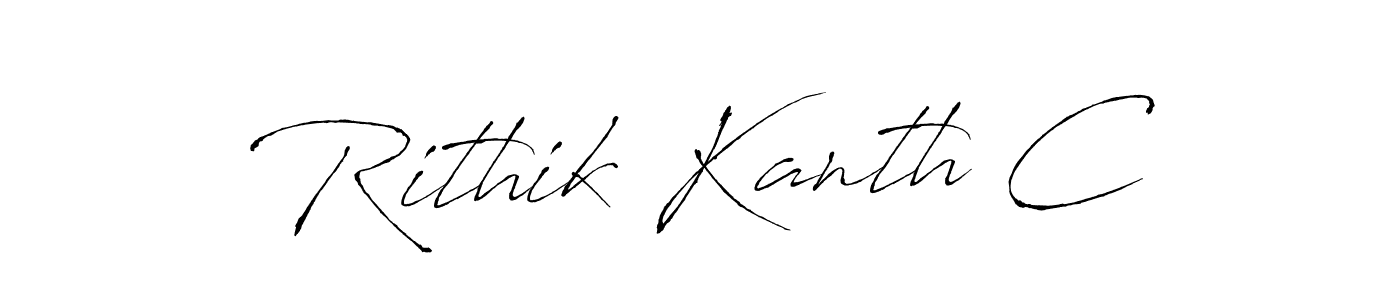 Also we have Rithik Kanth C name is the best signature style. Create professional handwritten signature collection using Antro_Vectra autograph style. Rithik Kanth C signature style 6 images and pictures png