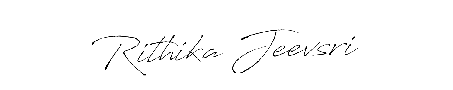 Similarly Antro_Vectra is the best handwritten signature design. Signature creator online .You can use it as an online autograph creator for name Rithika Jeevsri. Rithika Jeevsri signature style 6 images and pictures png