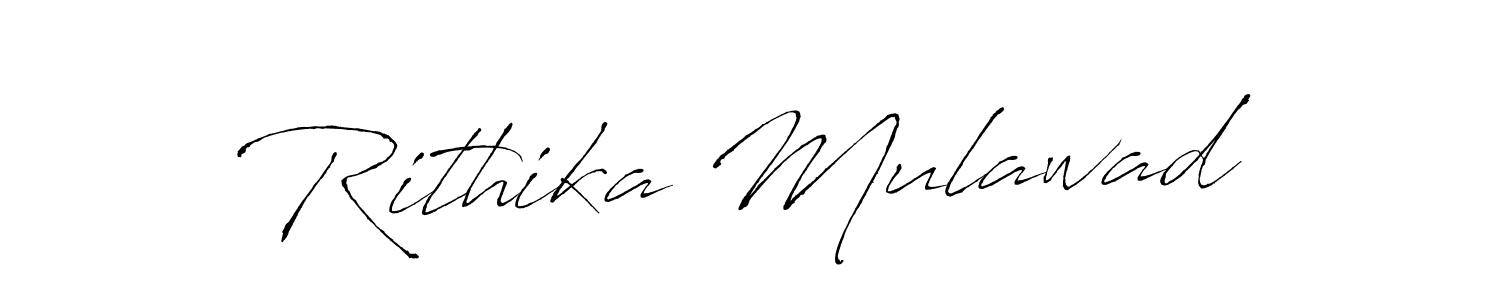 Rithika Mulawad stylish signature style. Best Handwritten Sign (Antro_Vectra) for my name. Handwritten Signature Collection Ideas for my name Rithika Mulawad. Rithika Mulawad signature style 6 images and pictures png