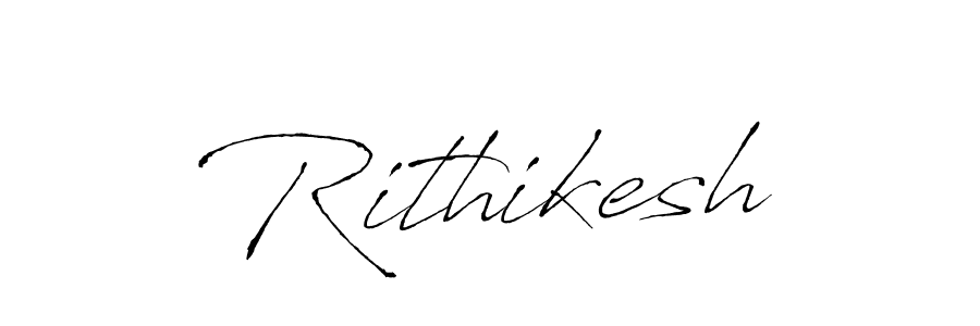 How to make Rithikesh signature? Antro_Vectra is a professional autograph style. Create handwritten signature for Rithikesh name. Rithikesh signature style 6 images and pictures png