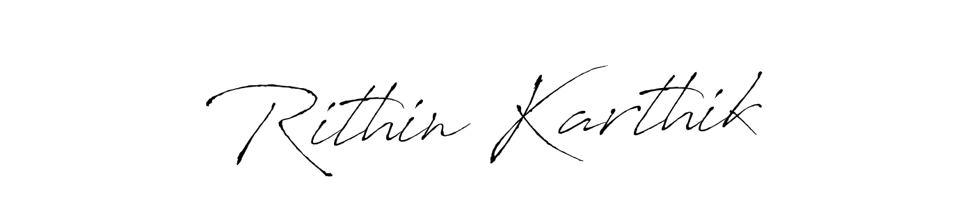 Similarly Antro_Vectra is the best handwritten signature design. Signature creator online .You can use it as an online autograph creator for name Rithin Karthik. Rithin Karthik signature style 6 images and pictures png