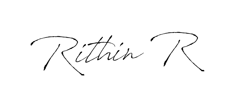 Make a beautiful signature design for name Rithin R. Use this online signature maker to create a handwritten signature for free. Rithin R signature style 6 images and pictures png
