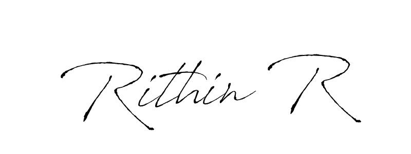 It looks lik you need a new signature style for name Rithin R. Design unique handwritten (Antro_Vectra) signature with our free signature maker in just a few clicks. Rithin R signature style 6 images and pictures png