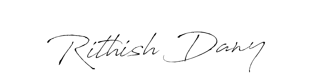 Create a beautiful signature design for name Rithish Dany. With this signature (Antro_Vectra) fonts, you can make a handwritten signature for free. Rithish Dany signature style 6 images and pictures png