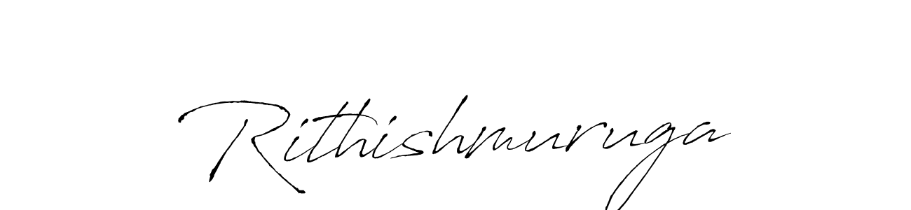 Use a signature maker to create a handwritten signature online. With this signature software, you can design (Antro_Vectra) your own signature for name Rithishmuruga. Rithishmuruga signature style 6 images and pictures png