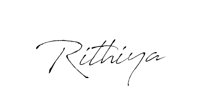 How to make Rithiya name signature. Use Antro_Vectra style for creating short signs online. This is the latest handwritten sign. Rithiya signature style 6 images and pictures png