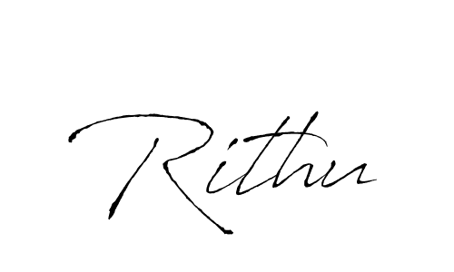 Use a signature maker to create a handwritten signature online. With this signature software, you can design (Antro_Vectra) your own signature for name Rithu. Rithu signature style 6 images and pictures png