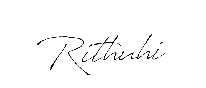 Make a beautiful signature design for name Rithuhi. With this signature (Antro_Vectra) style, you can create a handwritten signature for free. Rithuhi signature style 6 images and pictures png