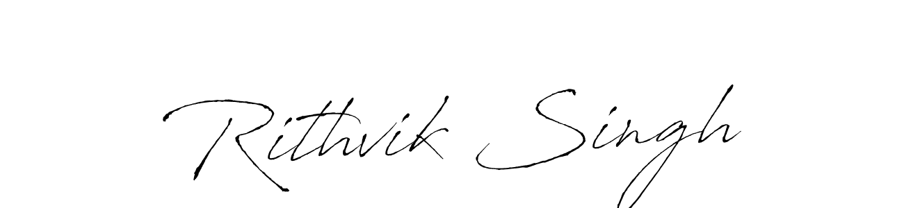 How to make Rithvik Singh signature? Antro_Vectra is a professional autograph style. Create handwritten signature for Rithvik Singh name. Rithvik Singh signature style 6 images and pictures png