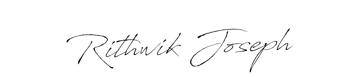 Make a beautiful signature design for name Rithwik Joseph. With this signature (Antro_Vectra) style, you can create a handwritten signature for free. Rithwik Joseph signature style 6 images and pictures png