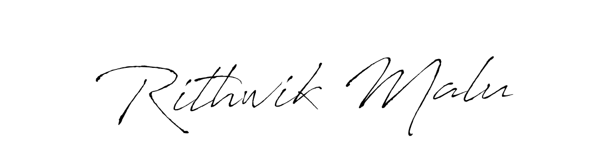 Use a signature maker to create a handwritten signature online. With this signature software, you can design (Antro_Vectra) your own signature for name Rithwik Malu. Rithwik Malu signature style 6 images and pictures png