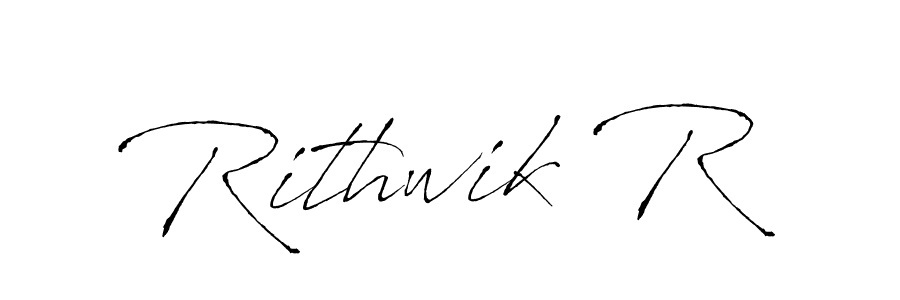 Create a beautiful signature design for name Rithwik R. With this signature (Antro_Vectra) fonts, you can make a handwritten signature for free. Rithwik R signature style 6 images and pictures png