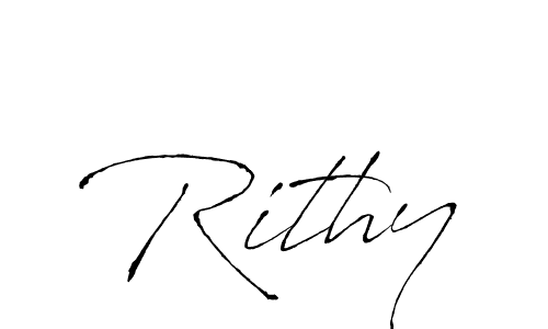 Make a beautiful signature design for name Rithy. With this signature (Antro_Vectra) style, you can create a handwritten signature for free. Rithy signature style 6 images and pictures png