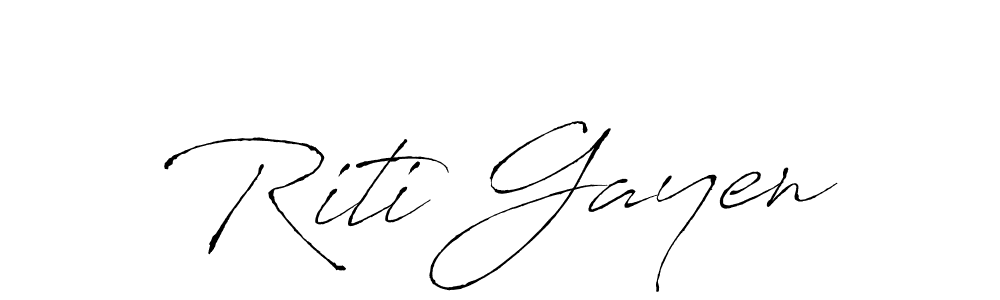 Antro_Vectra is a professional signature style that is perfect for those who want to add a touch of class to their signature. It is also a great choice for those who want to make their signature more unique. Get Riti Gayen name to fancy signature for free. Riti Gayen signature style 6 images and pictures png