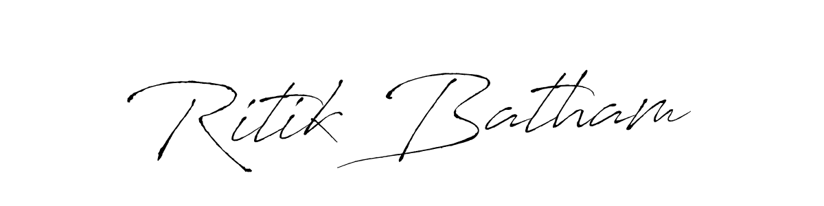 How to make Ritik Batham signature? Antro_Vectra is a professional autograph style. Create handwritten signature for Ritik Batham name. Ritik Batham signature style 6 images and pictures png