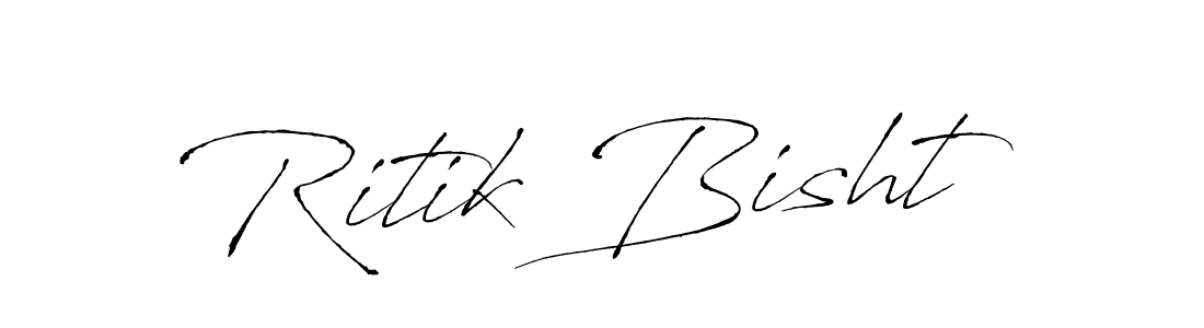 Similarly Antro_Vectra is the best handwritten signature design. Signature creator online .You can use it as an online autograph creator for name Ritik Bisht. Ritik Bisht signature style 6 images and pictures png