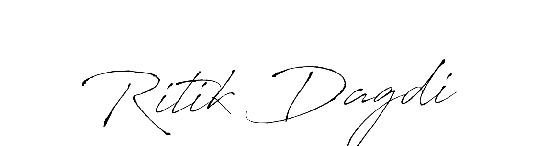 Also we have Ritik Dagdi name is the best signature style. Create professional handwritten signature collection using Antro_Vectra autograph style. Ritik Dagdi signature style 6 images and pictures png