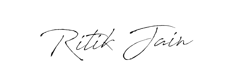 Similarly Antro_Vectra is the best handwritten signature design. Signature creator online .You can use it as an online autograph creator for name Ritik Jain. Ritik Jain signature style 6 images and pictures png