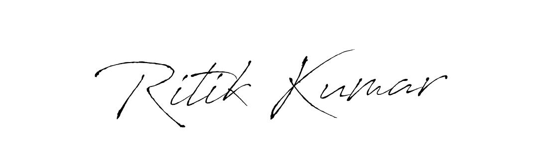 Ritik Kumar stylish signature style. Best Handwritten Sign (Antro_Vectra) for my name. Handwritten Signature Collection Ideas for my name Ritik Kumar. Ritik Kumar signature style 6 images and pictures png