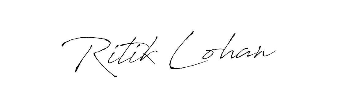 Also You can easily find your signature by using the search form. We will create Ritik Lohan name handwritten signature images for you free of cost using Antro_Vectra sign style. Ritik Lohan signature style 6 images and pictures png
