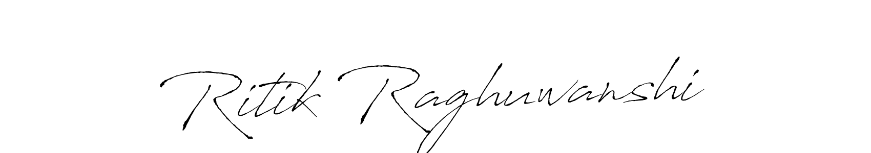 Antro_Vectra is a professional signature style that is perfect for those who want to add a touch of class to their signature. It is also a great choice for those who want to make their signature more unique. Get Ritik Raghuwanshi name to fancy signature for free. Ritik Raghuwanshi signature style 6 images and pictures png