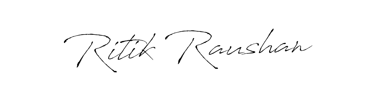 Similarly Antro_Vectra is the best handwritten signature design. Signature creator online .You can use it as an online autograph creator for name Ritik Raushan. Ritik Raushan signature style 6 images and pictures png