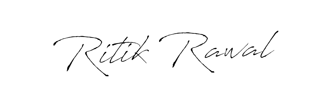 Use a signature maker to create a handwritten signature online. With this signature software, you can design (Antro_Vectra) your own signature for name Ritik Rawal. Ritik Rawal signature style 6 images and pictures png