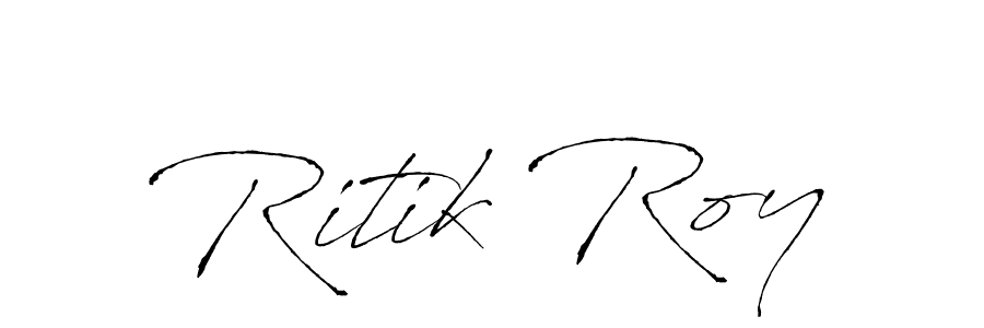 Make a beautiful signature design for name Ritik Roy. With this signature (Antro_Vectra) style, you can create a handwritten signature for free. Ritik Roy signature style 6 images and pictures png