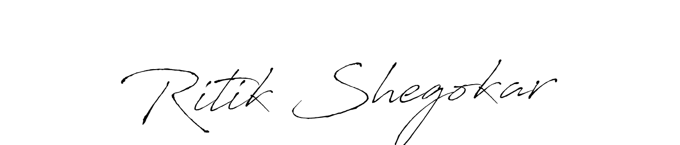 Design your own signature with our free online signature maker. With this signature software, you can create a handwritten (Antro_Vectra) signature for name Ritik Shegokar. Ritik Shegokar signature style 6 images and pictures png