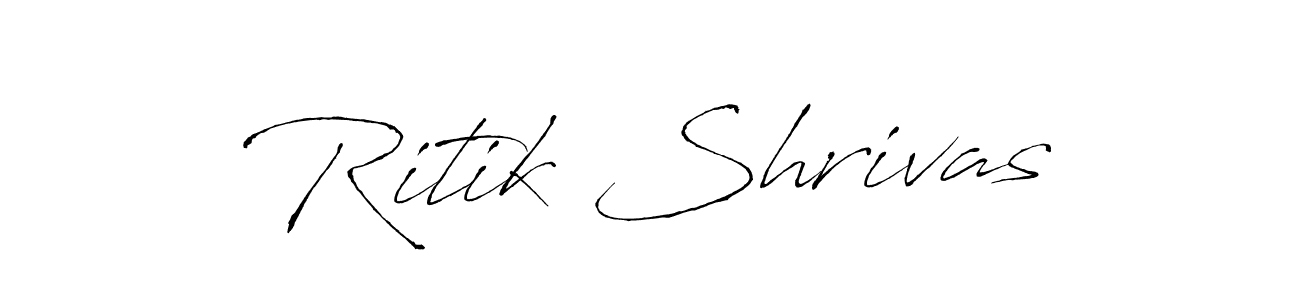 Create a beautiful signature design for name Ritik Shrivas. With this signature (Antro_Vectra) fonts, you can make a handwritten signature for free. Ritik Shrivas signature style 6 images and pictures png