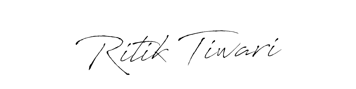 Make a beautiful signature design for name Ritik Tiwari. With this signature (Antro_Vectra) style, you can create a handwritten signature for free. Ritik Tiwari signature style 6 images and pictures png