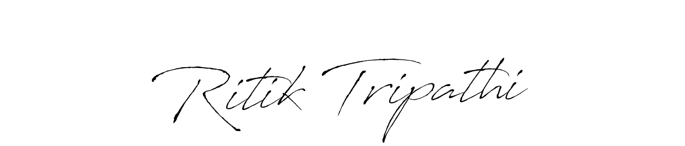 Create a beautiful signature design for name Ritik Tripathi. With this signature (Antro_Vectra) fonts, you can make a handwritten signature for free. Ritik Tripathi signature style 6 images and pictures png