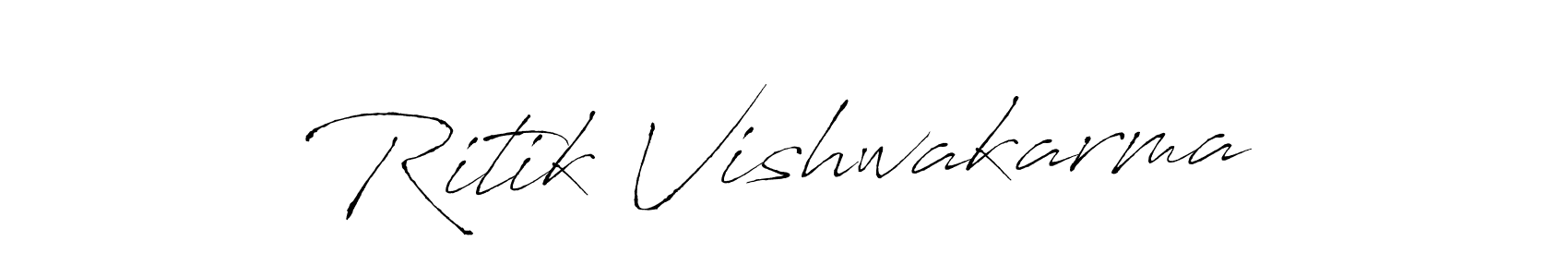 The best way (Antro_Vectra) to make a short signature is to pick only two or three words in your name. The name Ritik Vishwakarma include a total of six letters. For converting this name. Ritik Vishwakarma signature style 6 images and pictures png