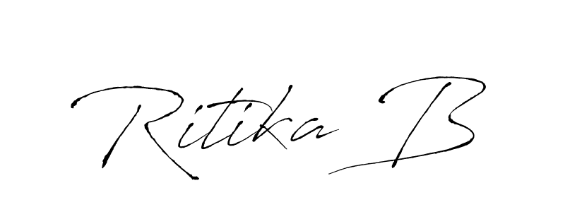 Similarly Antro_Vectra is the best handwritten signature design. Signature creator online .You can use it as an online autograph creator for name Ritika B. Ritika B signature style 6 images and pictures png