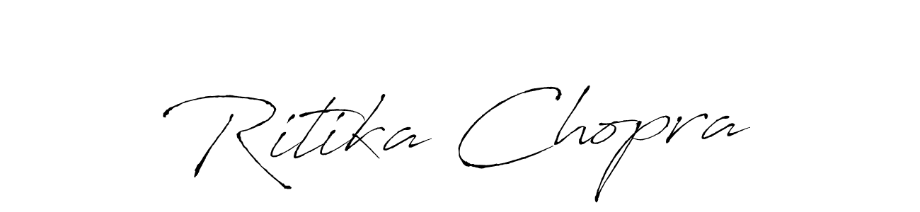 Ritika Chopra stylish signature style. Best Handwritten Sign (Antro_Vectra) for my name. Handwritten Signature Collection Ideas for my name Ritika Chopra. Ritika Chopra signature style 6 images and pictures png