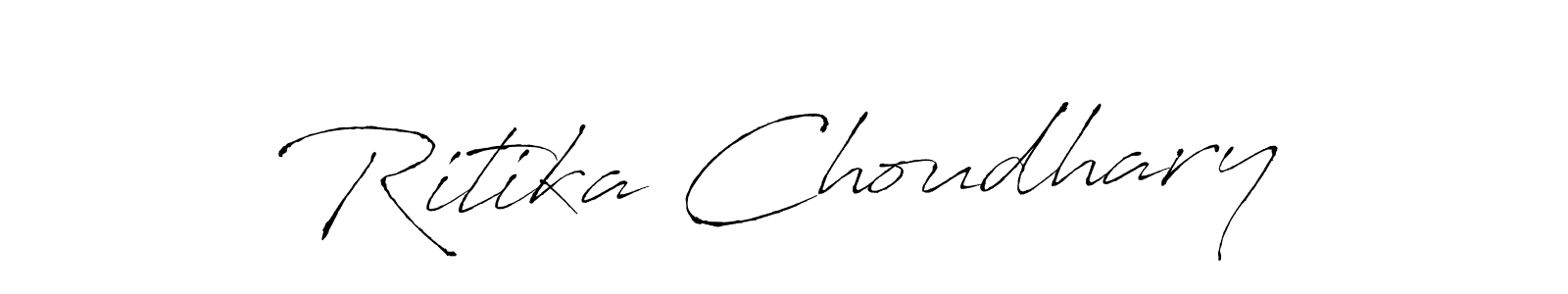 Antro_Vectra is a professional signature style that is perfect for those who want to add a touch of class to their signature. It is also a great choice for those who want to make their signature more unique. Get Ritika Choudhary name to fancy signature for free. Ritika Choudhary signature style 6 images and pictures png