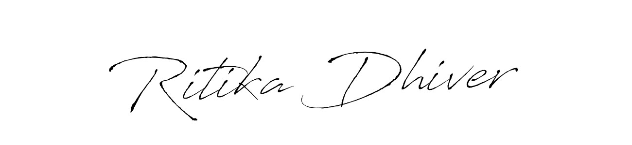 How to Draw Ritika Dhiver signature style? Antro_Vectra is a latest design signature styles for name Ritika Dhiver. Ritika Dhiver signature style 6 images and pictures png