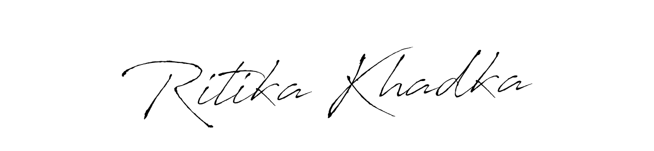 Ritika Khadka stylish signature style. Best Handwritten Sign (Antro_Vectra) for my name. Handwritten Signature Collection Ideas for my name Ritika Khadka. Ritika Khadka signature style 6 images and pictures png