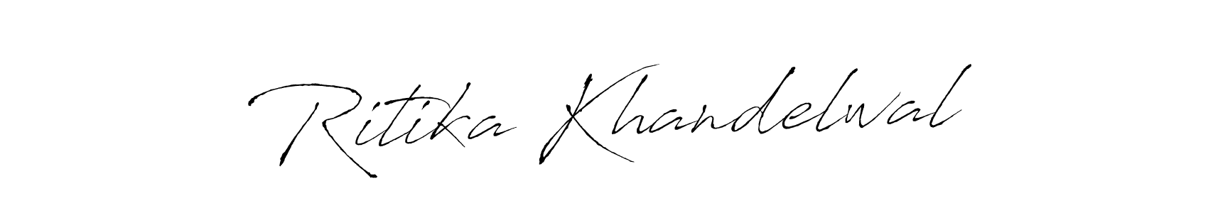 Also You can easily find your signature by using the search form. We will create Ritika Khandelwal name handwritten signature images for you free of cost using Antro_Vectra sign style. Ritika Khandelwal signature style 6 images and pictures png