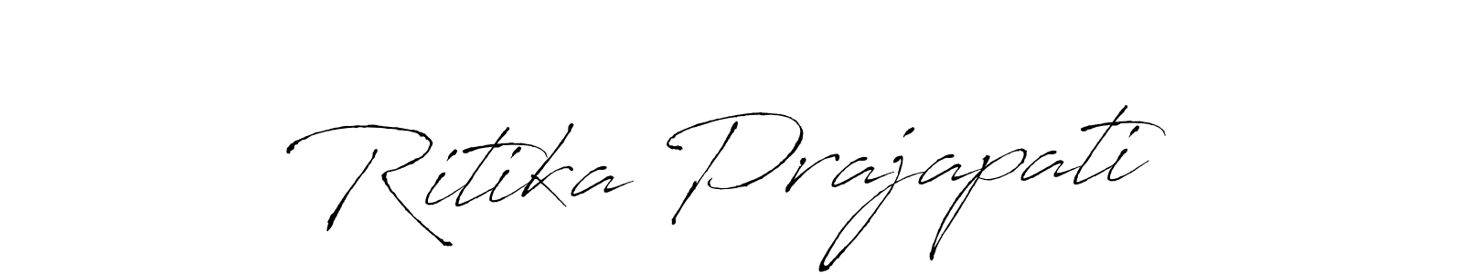 Make a short Ritika Prajapati signature style. Manage your documents anywhere anytime using Antro_Vectra. Create and add eSignatures, submit forms, share and send files easily. Ritika Prajapati signature style 6 images and pictures png