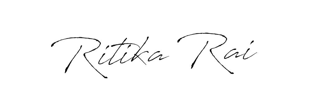 Make a beautiful signature design for name Ritika Rai. With this signature (Antro_Vectra) style, you can create a handwritten signature for free. Ritika Rai signature style 6 images and pictures png