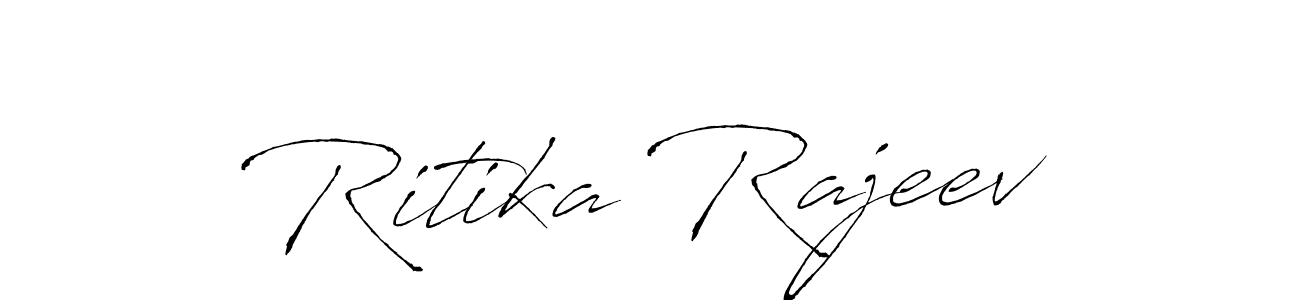 if you are searching for the best signature style for your name Ritika Rajeev. so please give up your signature search. here we have designed multiple signature styles  using Antro_Vectra. Ritika Rajeev signature style 6 images and pictures png