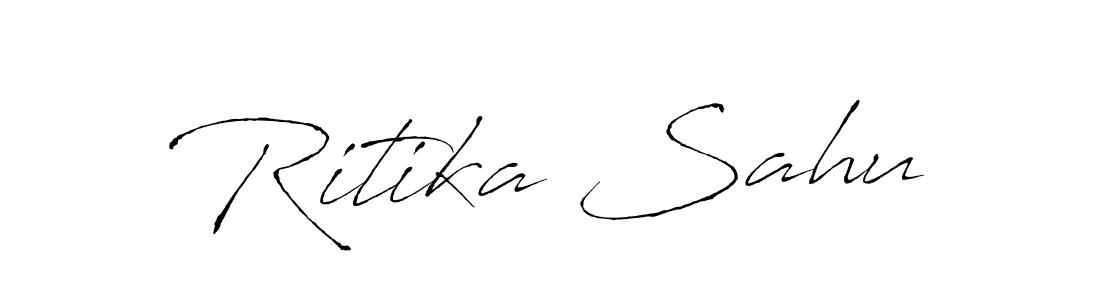 Ritika Sahu stylish signature style. Best Handwritten Sign (Antro_Vectra) for my name. Handwritten Signature Collection Ideas for my name Ritika Sahu. Ritika Sahu signature style 6 images and pictures png