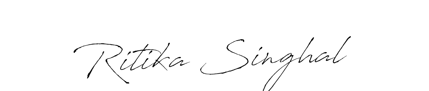 Use a signature maker to create a handwritten signature online. With this signature software, you can design (Antro_Vectra) your own signature for name Ritika Singhal. Ritika Singhal signature style 6 images and pictures png