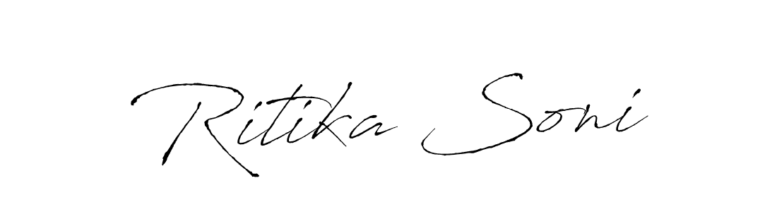 Similarly Antro_Vectra is the best handwritten signature design. Signature creator online .You can use it as an online autograph creator for name Ritika Soni. Ritika Soni signature style 6 images and pictures png