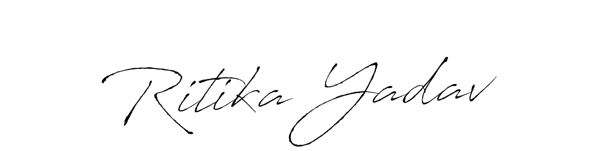 How to make Ritika Yadav signature? Antro_Vectra is a professional autograph style. Create handwritten signature for Ritika Yadav name. Ritika Yadav signature style 6 images and pictures png